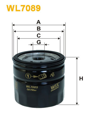 Oliefilter Wix Filters WL7089