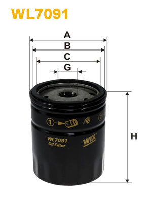 Oliefilter Wix Filters WL7091