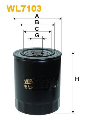 Oliefilter Wix Filters WL7103