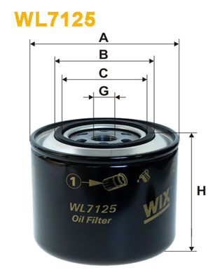 Oliefilter Wix Filters WL7125