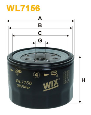 Oliefilter Wix Filters WL7156