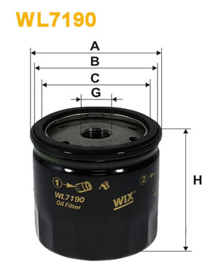Oliefilter Wix Filters WL7190