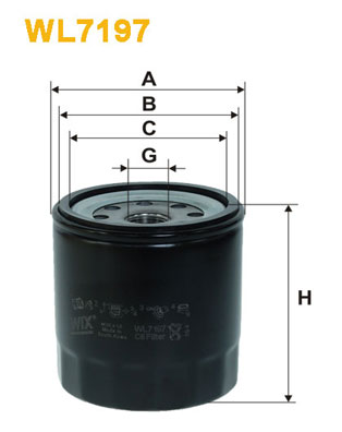 Oliefilter Wix Filters WL7197