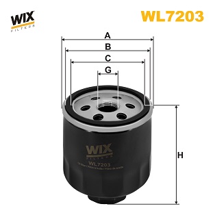 Oliefilter Wix Filters WL7203