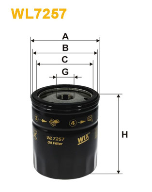 Oliefilter Wix Filters WL7257