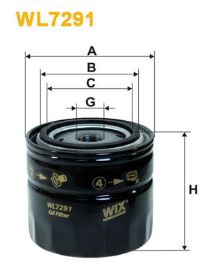 Oliefilter Wix Filters WL7291