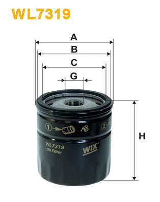 Oliefilter Wix Filters WL7319