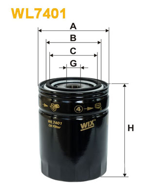 Oliefilter Wix Filters WL7401