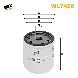 Oliefilter Wix Filters WL7428