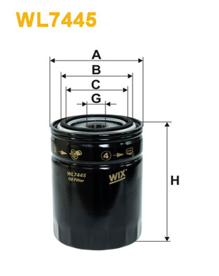 Oliefilter Wix Filters WL7445