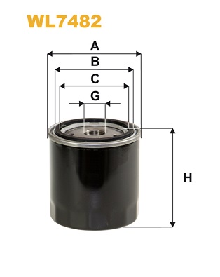 Oliefilter Wix Filters WL7482