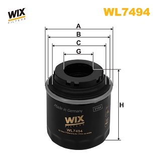 Oliefilter Wix Filters WL7494