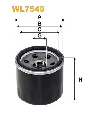 Oliefilter Wix Filters WL7549