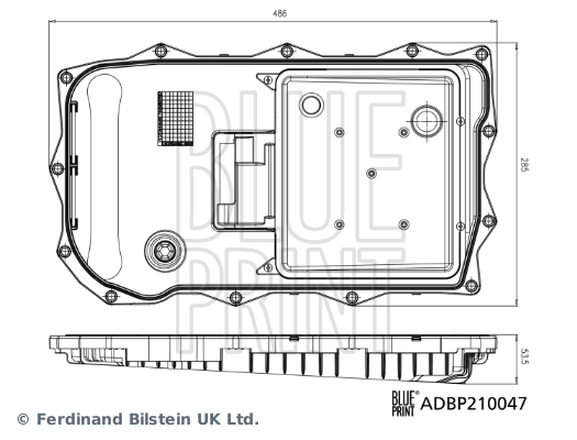 Blue Print Filter/oliezeef automaatbak ADBP210047