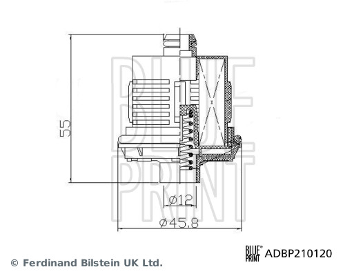 Blue Print Klepstoter ADBP210120