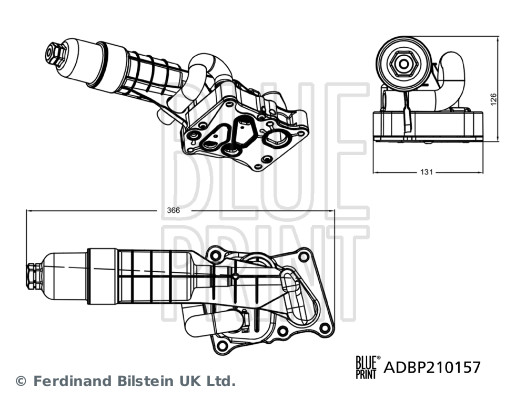 Blue Print Oliefilterhuis ADBP210157