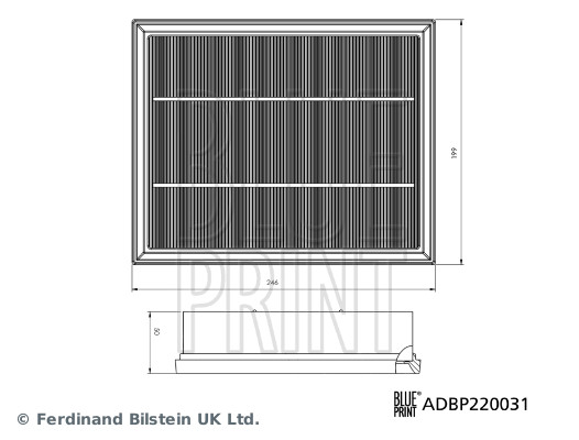 Blue Print Luchtfilter ADBP220031