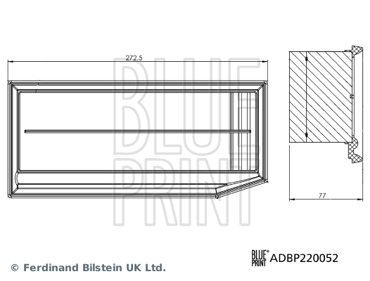 Blue Print Luchtfilter ADBP220052