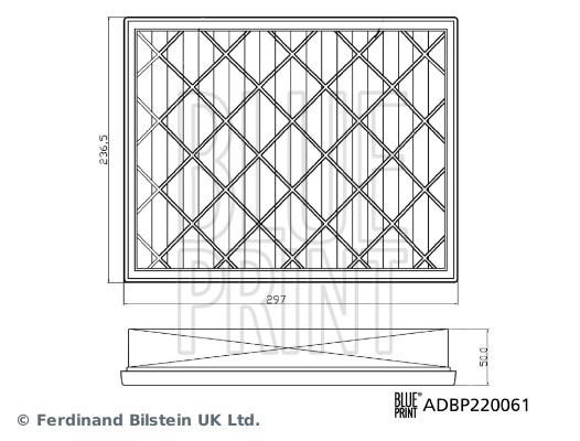 Blue Print Luchtfilter ADBP220061