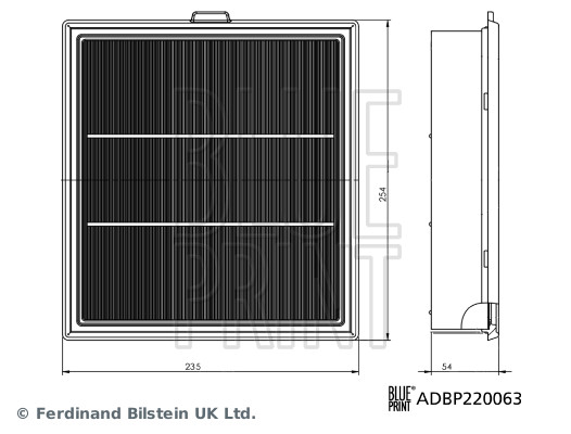 Blue Print Luchtfilter ADBP220063