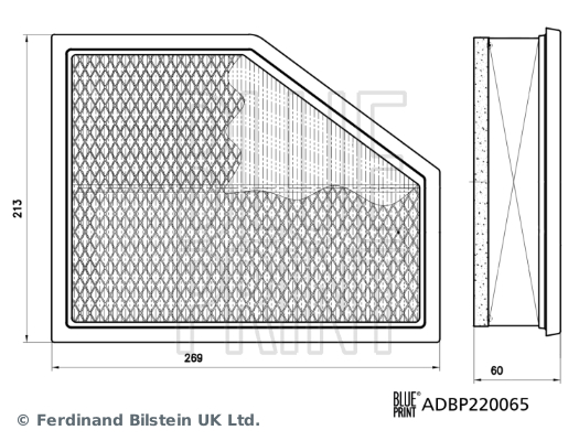 Blue Print Luchtfilter ADBP220065