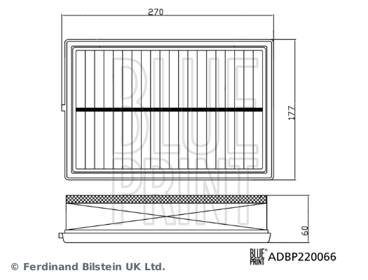 Blue Print Luchtfilter ADBP220066