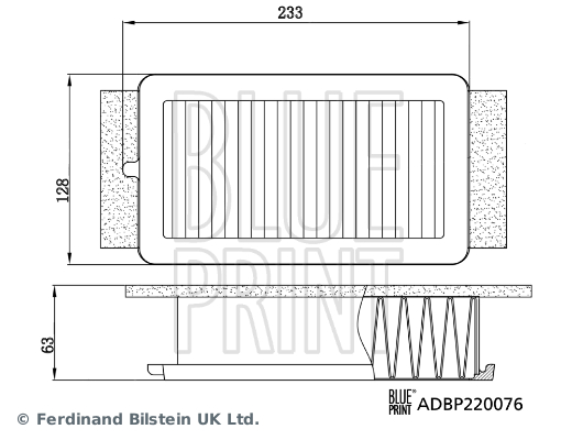 Blue Print Luchtfilter ADBP220076