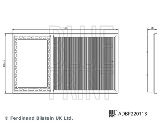 Blue Print Luchtfilter ADBP220113