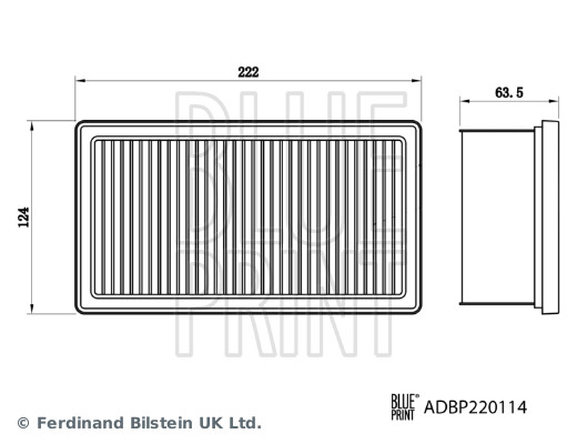 Blue Print Luchtfilter ADBP220114