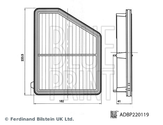 Blue Print Luchtfilter ADBP220119