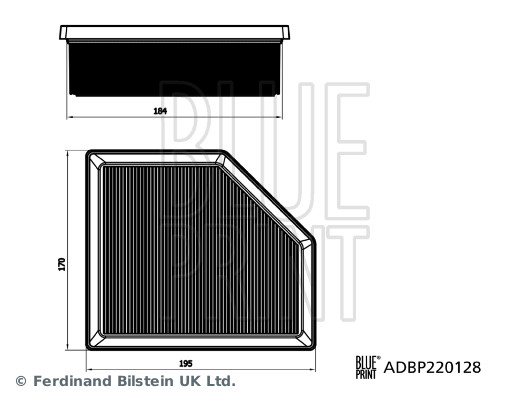 Blue Print Luchtfilter ADBP220128