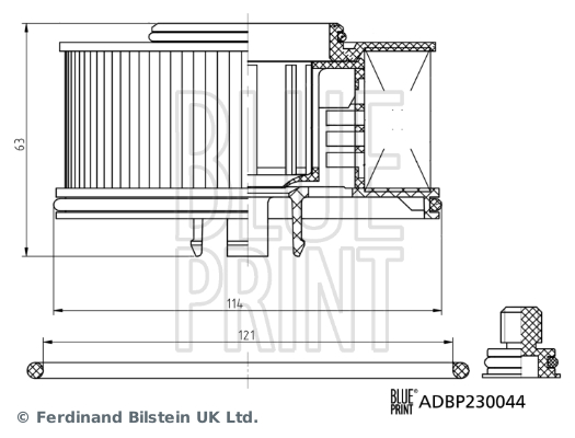 Blue Print Brandstoffilter ADBP230044