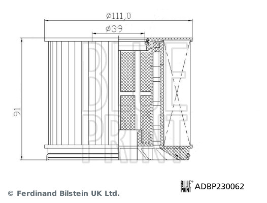 Blue Print Brandstoffilter ADBP230062