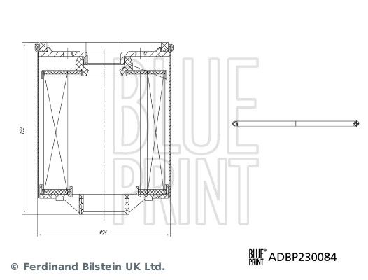 Brandstoffilter Blue Print ADBP230084