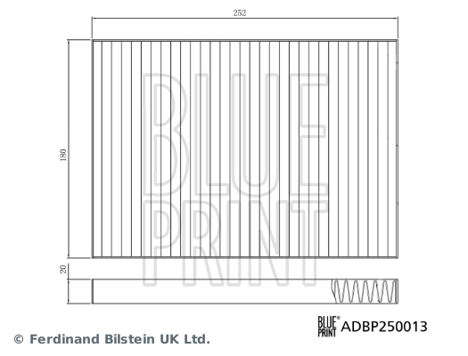 Blue Print Interieurfilter ADBP250013