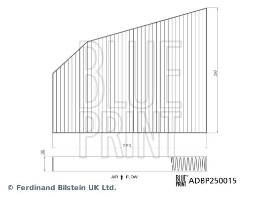 Blue Print Interieurfilter ADBP250015