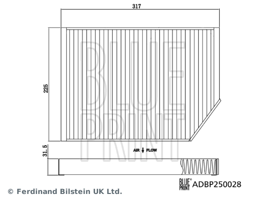 Blue Print Interieurfilter ADBP250028