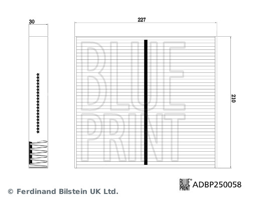 Blue Print Interieurfilter ADBP250058