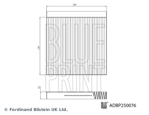 Blue Print Interieurfilter ADBP250076
