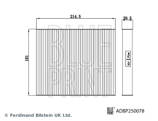 Blue Print Interieurfilter ADBP250078