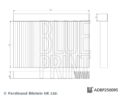 Blue Print Interieurfilter ADBP250095