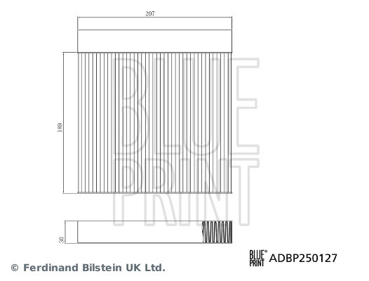 Interieurfilter Blue Print ADBP250127