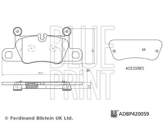 Blue Print Remblokset ADBP420059