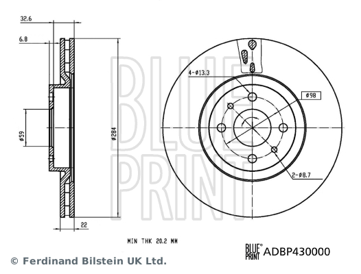 Remschijven Blue Print ADBP430000
