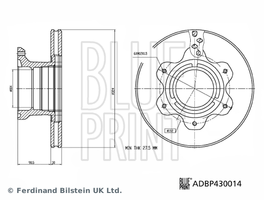 Blue Print Remschijven ADBP430014