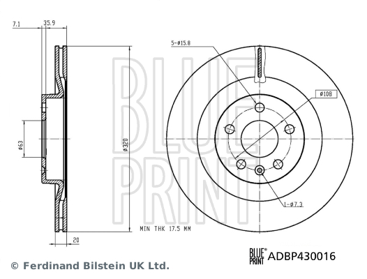 Blue Print Remschijven ADBP430016