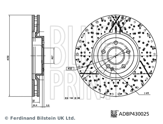 Blue Print Remschijven ADBP430025