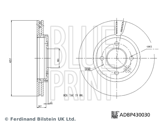 Blue Print Remschijven ADBP430030