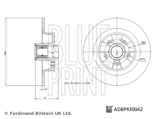 Blue Print Remschijven ADBP430042