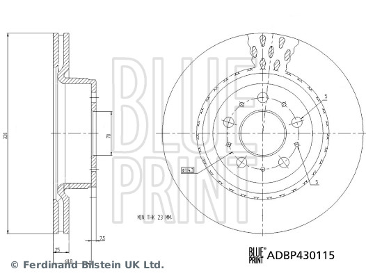 Blue Print Remschijven ADBP430115